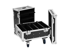 ROADINGER Flightcase för 8x IP PIX Strobe RGB CW+WW med hjul