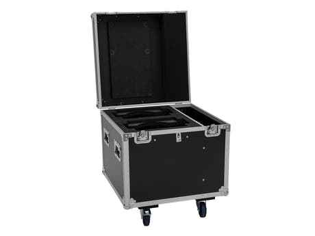 ROADINGER Flightcase PRO 2x IP TMH-W285 with wheels