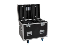 ROADINGER Flightcase HIGHLINE 4x LED IP TMH-S250/B250, med hjul