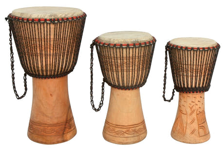 GEWA Djembe - Höjd ca 52 cm - Ø 25 cm