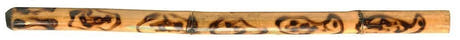 Kamballa didgeridoo i flammbambu, ca 120 cm