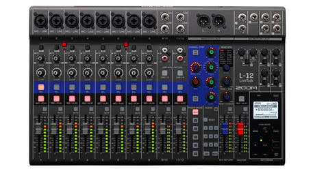 Zoom LiveTrak L-12 digital mixer och inspelare