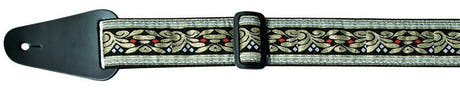 Fire & Stone Folk Jacquard gitarrrem, ljus med svart och guld