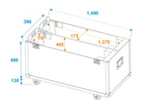 ROADINGER Flightcase 2x LCD ZL60