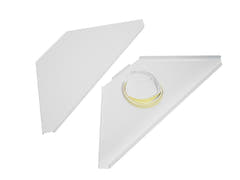 OMNITRONIC Corner Plates inkl. Bag for Mobile DJ Stand wh