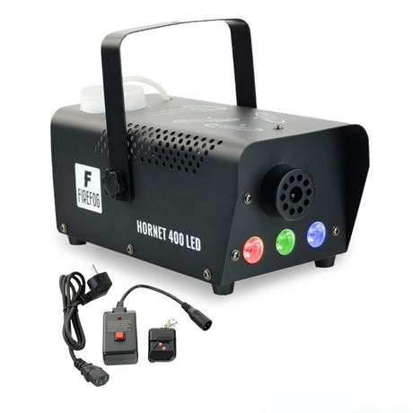 Firefog Hornet 400LED rökmaskin 400 W med LED och 2 fjärrkontroller, svart