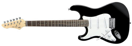 VGS RC-100 elgitarr, Black, vänsterhänt