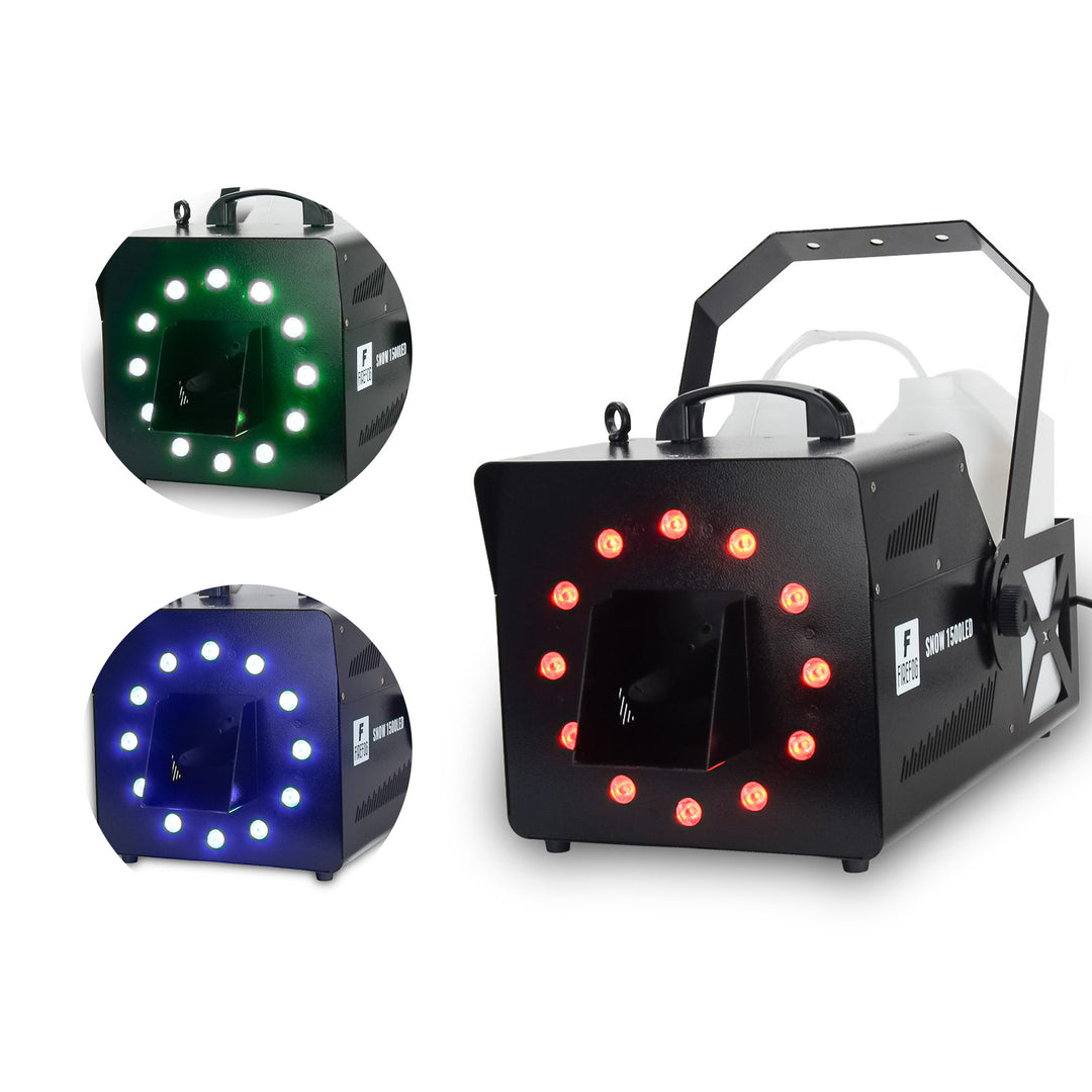 Firefog Snow 1500LED snömaskiner 1500 W med RGB LED och DMX