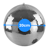 Spegelkula 20 cm med motor