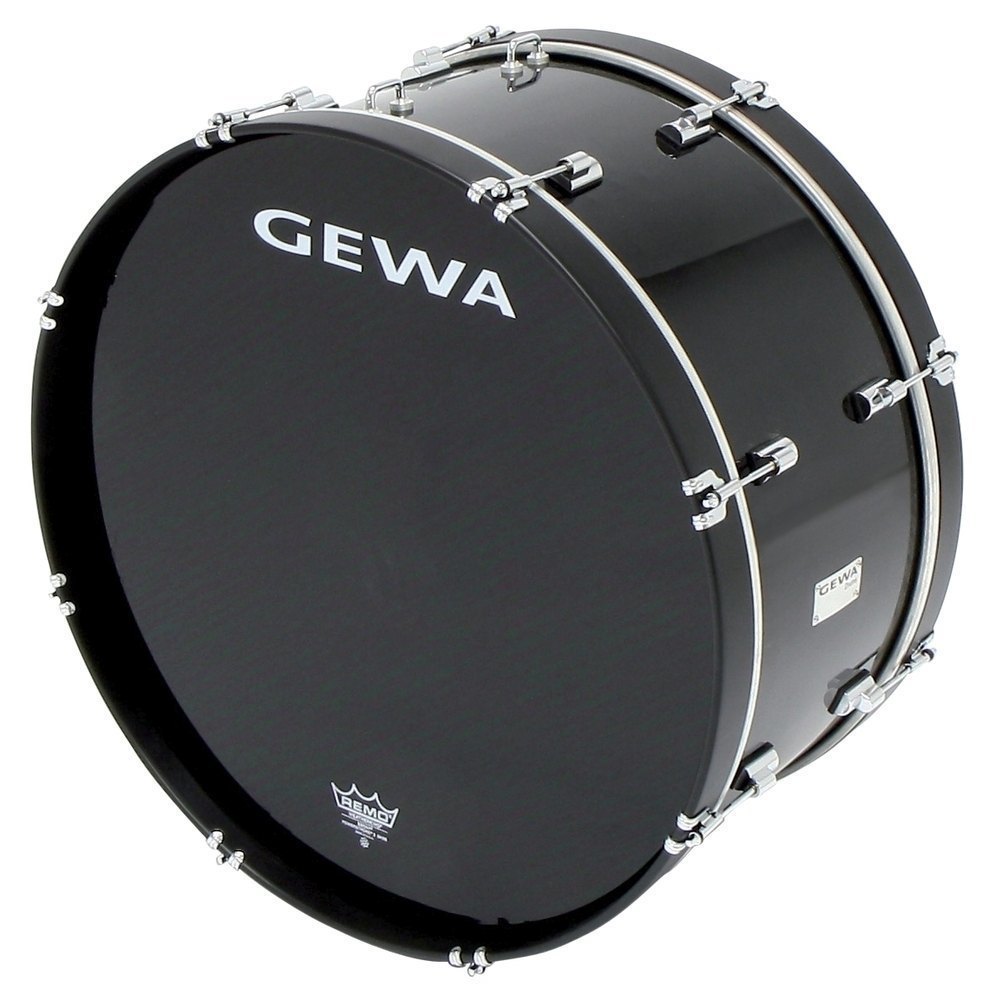 GEWA marschstortromme 26" x 14", svart, Remo-skinn