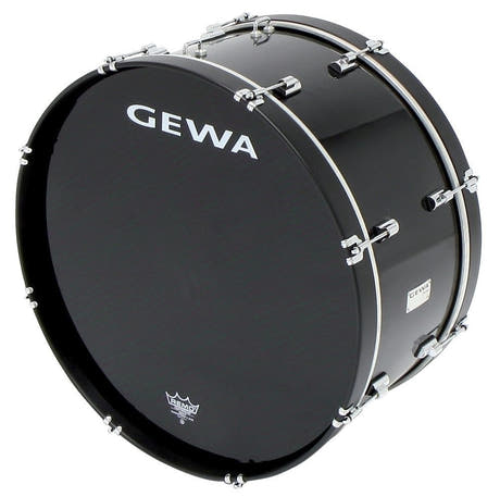 GEWA marschstortromma 26" x 12", svart, Remo-skinn