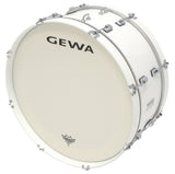GEWA marschbastrumma 26" x 12", vit, Remo-skinn