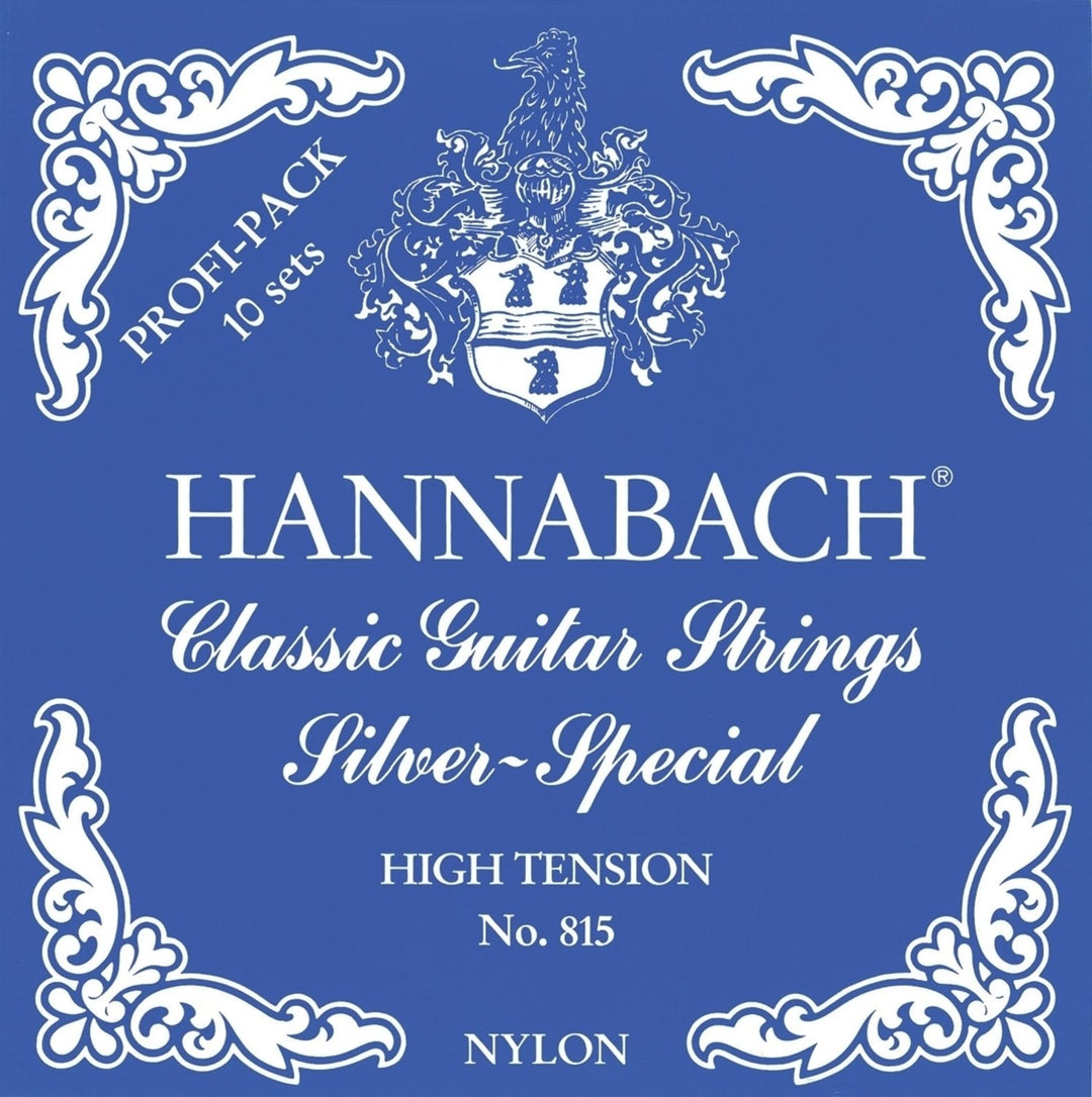 Hannabach strängar för klassisk gitarr serie 815 Professional Pack Silver Special - 815 ProfiPack Hög