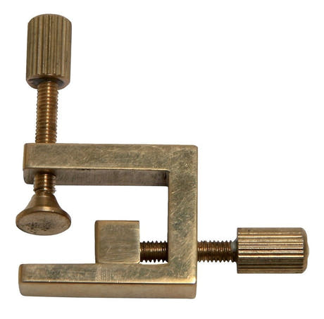 GEWA kantklämma i mässing, 15 x 12 mm, 2 skruvar