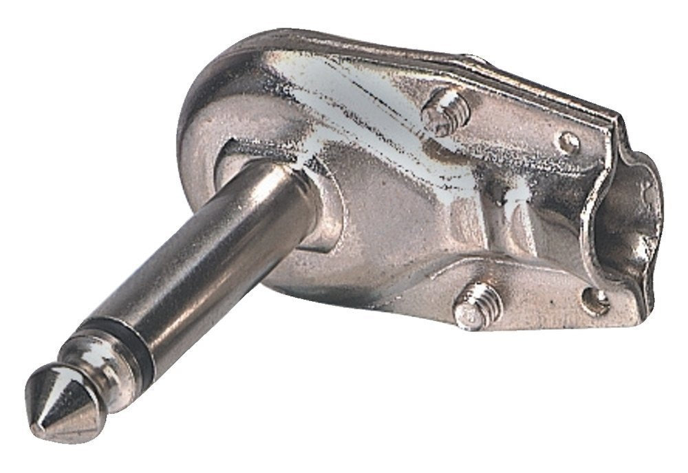 GEWA vinklad 6,3 mm monojack utan böjskydd
