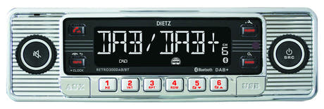 Retro Radio - DAB+, Bluetooth och USB, Silver
