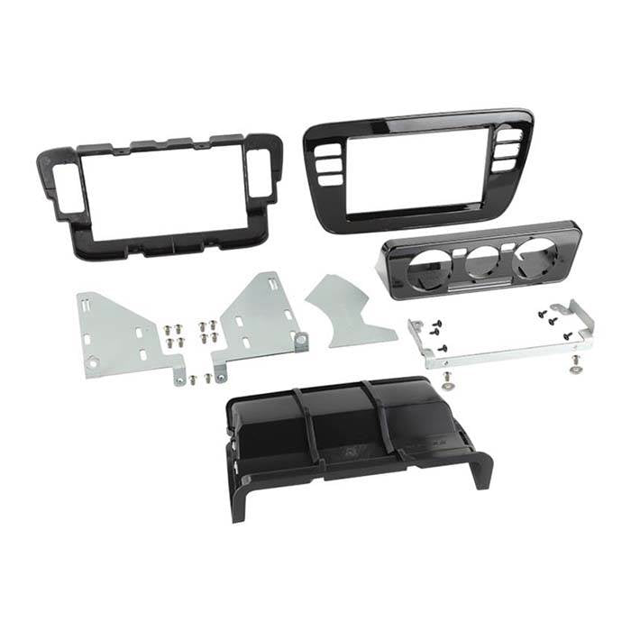 2-DIN ram för Mii, Citigo och uppåt (Blank Black)