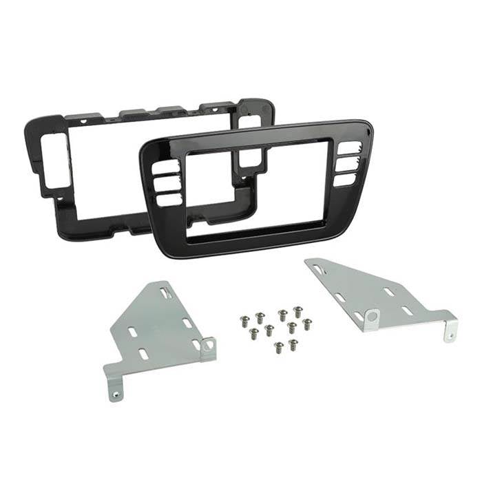 2-DIN ram för Mii, Citigo och uppåt (Blank Black)