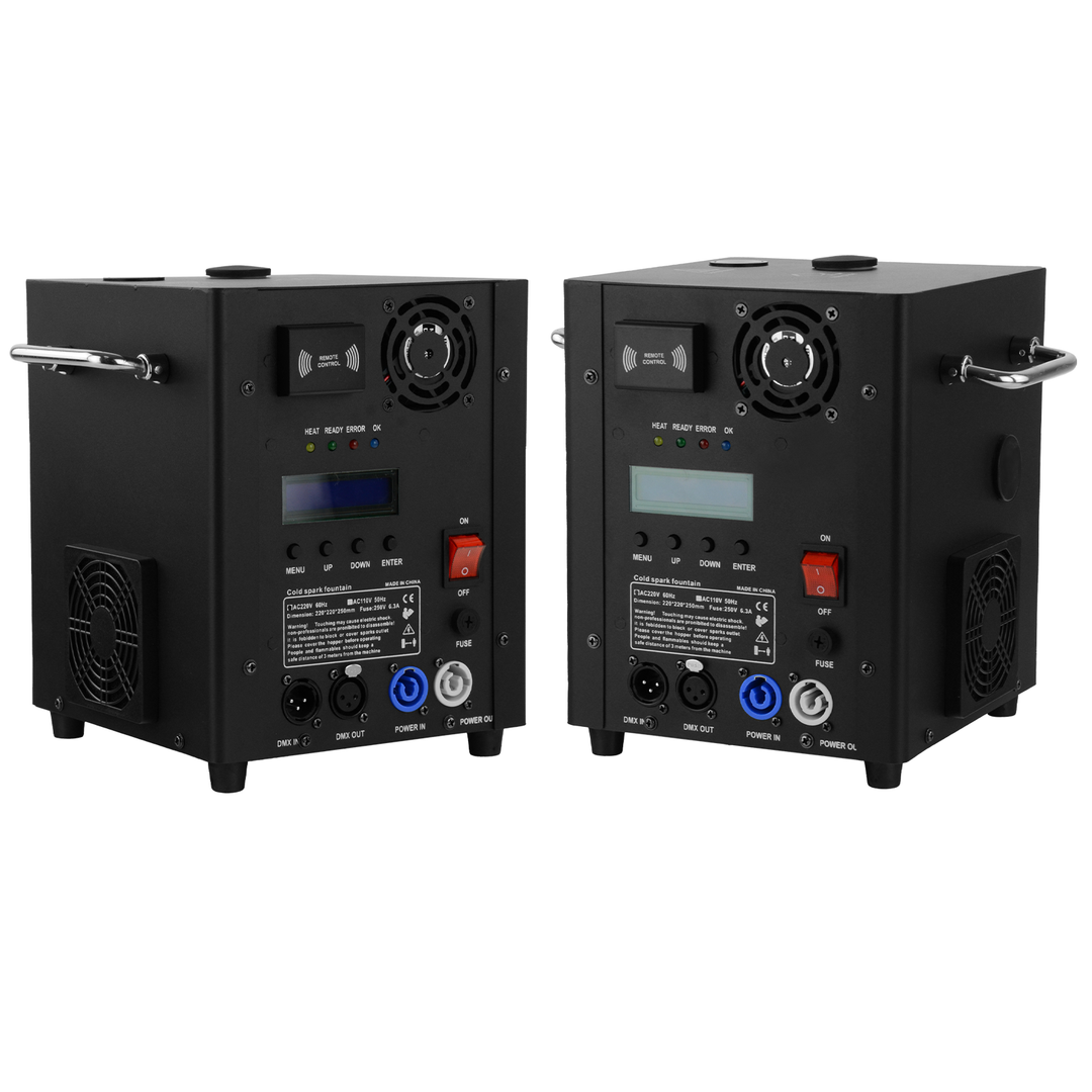 Firefog SPARK600 gnistmaskin, set med 2 maskiner och case