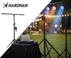 Hardman LS2 wind-up-ljusstativ, 1,6 till 2,8 m, 50 kg