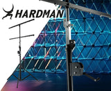 Hardman LS4 wind-up-ljusstativ med dubbel tvärstång, 1,7 till 4,3 m