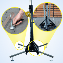 Hardman ST150 scentorn med vinsch, 1,75 till 4,3 m, 150 kg