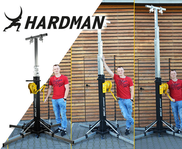 Hardman ST300 scentorn med vinsch, 2 till 5,5 m, 300 kg