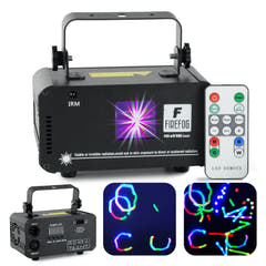 Firefog RGB disco laser 400 mW med DMX och fjärrkontroll