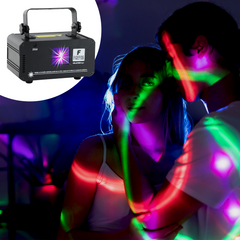 Firefog RGB disco laser 400 mW med DMX och fjärrkontroll