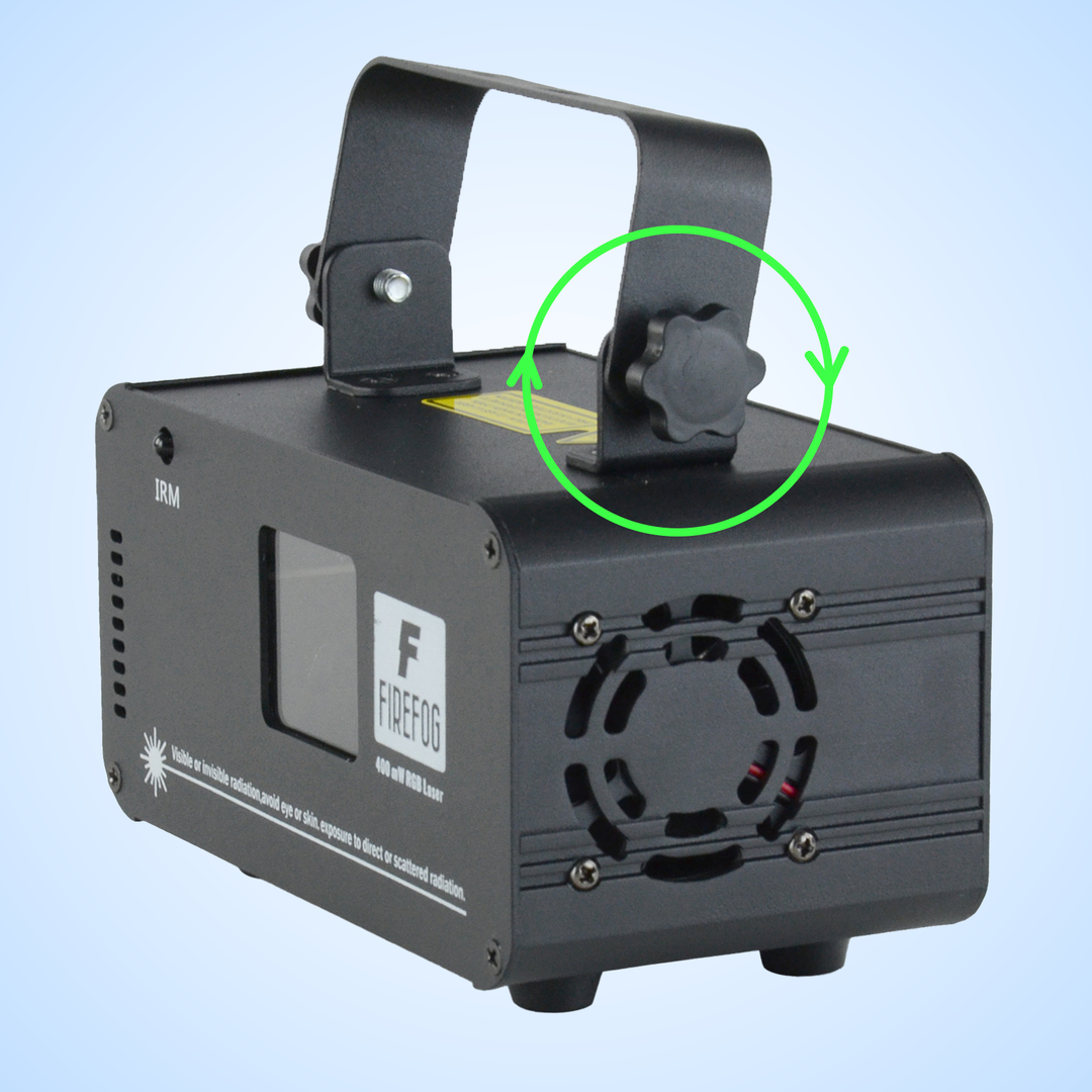 Firefog RGB disco laser 400 mW med DMX och fjärrkontroll