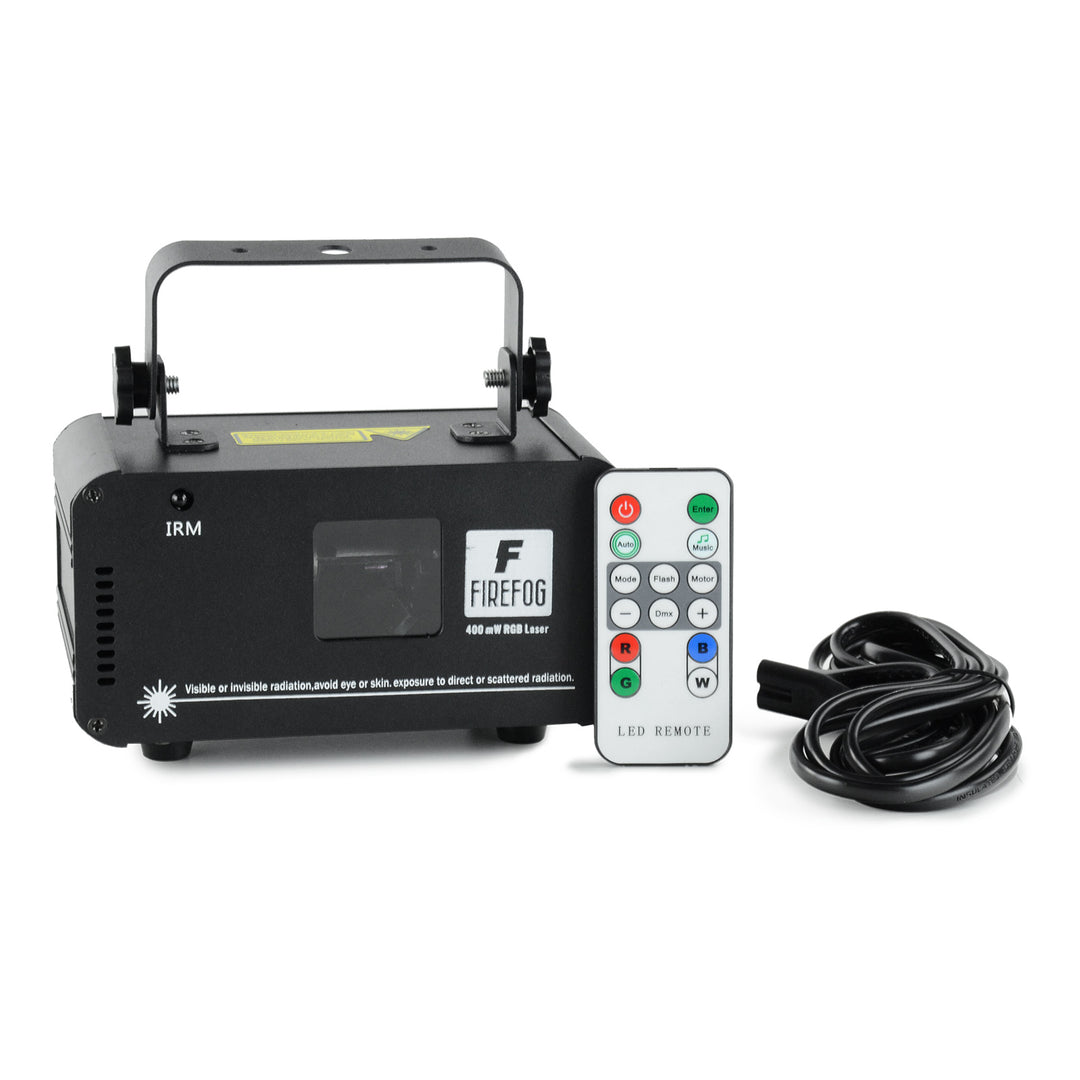 Firefog RGB disco laser 400 mW med DMX och fjärrkontroll