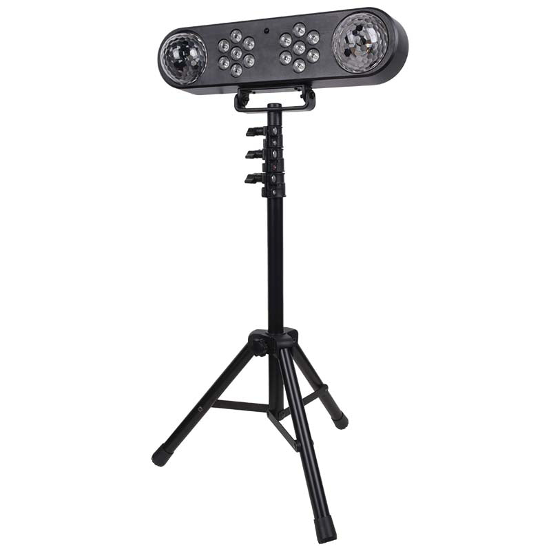 LIGHT4ME MAGIC BAR diskokulleeffekt LED PAR + stativ + fjärrkontroll