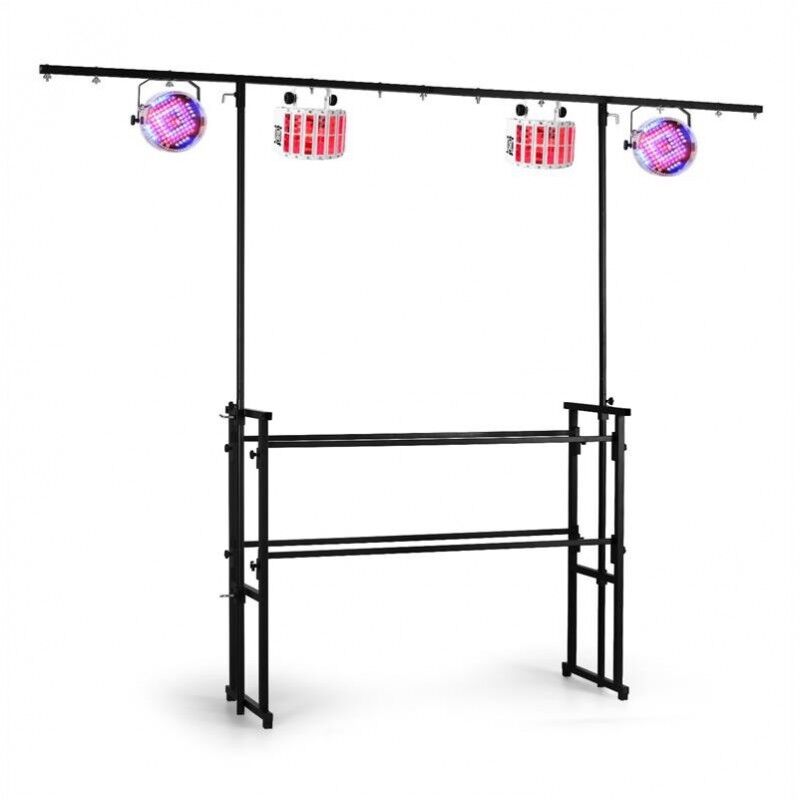 Professionell DJ Stand m. Lysbar