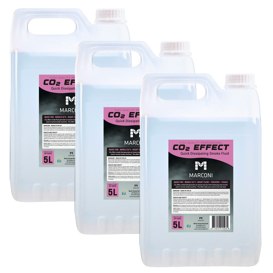 3 x 5L Röksvätska (CO2 Effekt)