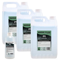 3 x 5L rökvätska (Low Fog) + 250ml Rengöringsvätska