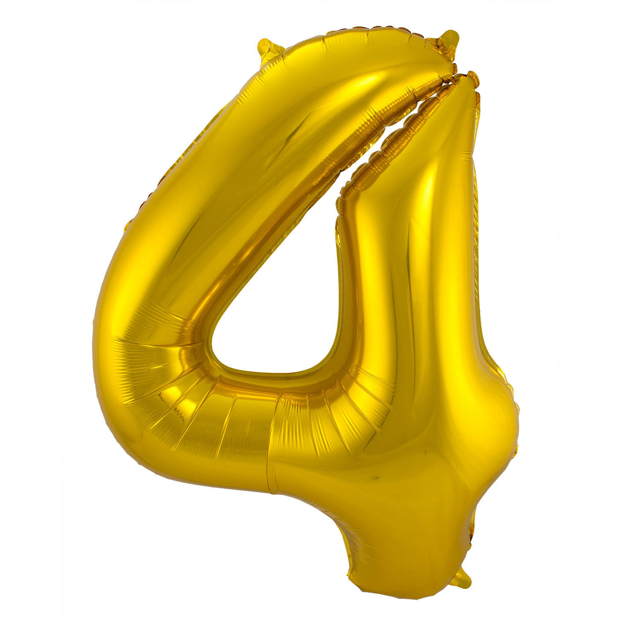 4-formad nummerfolieballong (guld, 86 cm)