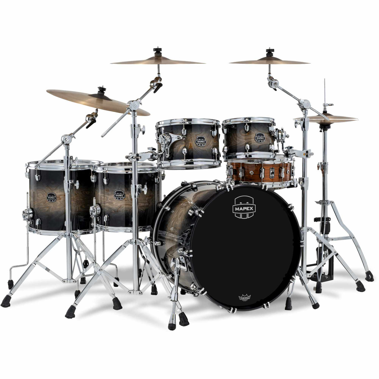 Mapex Saturn VI-serien SR628XUZXG - Black Ink Burst