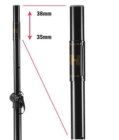 Hercules SS200BB - Högtalarstativ med väska Bundle (45kg, 2,24m)