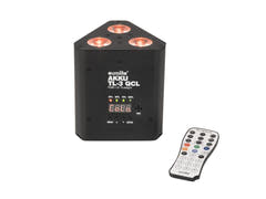 EUROLITE Set 4x AKKU TL-3 QCL RGB+UV Trusslight + SB-4 Soft Bag