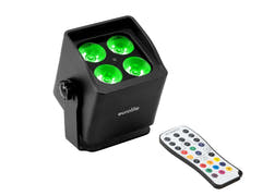 EUROLITE Set 6x AKKU Mini IP UP-4 QCL Spot MK2 + mjuk väska