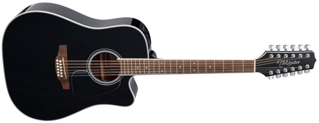 Takamine GD38CE-BLK Dreadnought 12-strängad akustisk Gitarrer, B