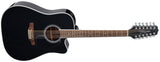 Takamine GD38CE-BLK Dreadnought 12-strängad akustisk Gitarrer, B