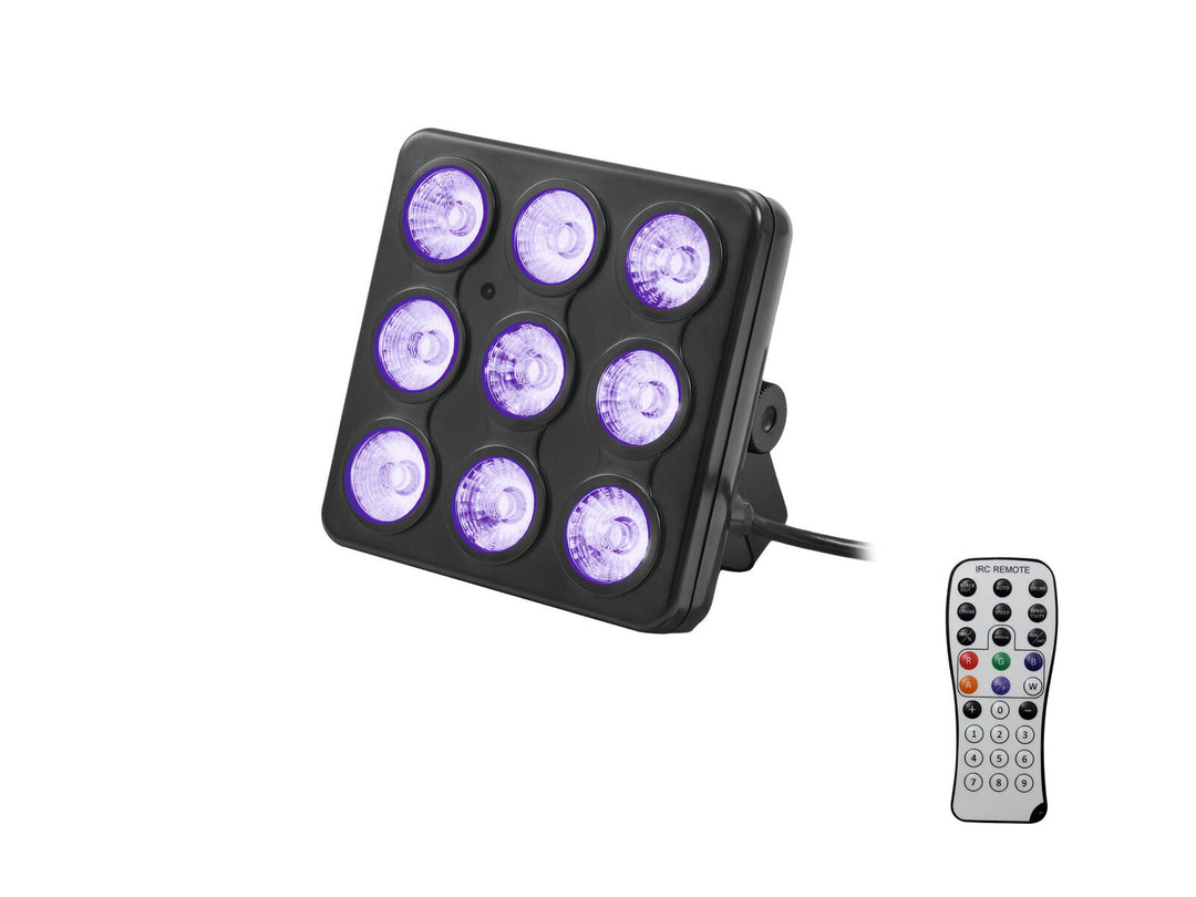EUROLITE set 4x LED Party Panel RGB+UV + mjukväska