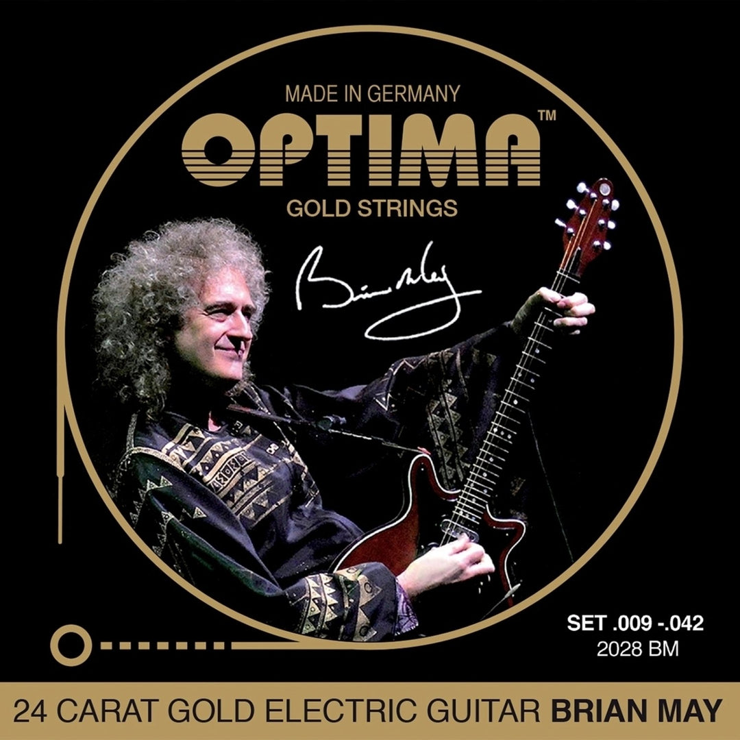 Optima strängar för elgitarr Gold strings rundlindade - set (2028BM)