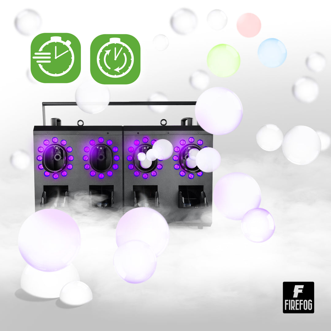 Firefog BUBBLE FOGGER 2000 rök- och bubbelmaskin med LED och DMX