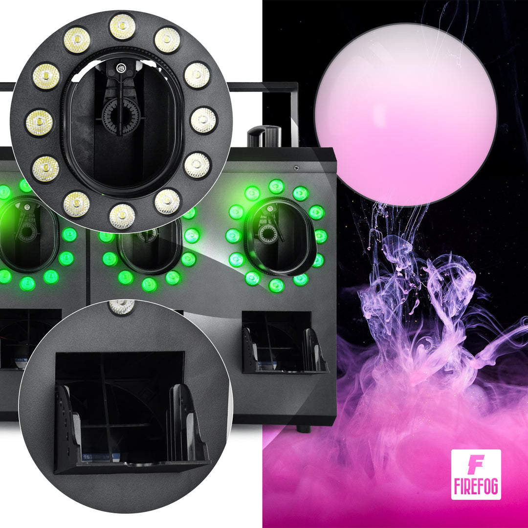 Firefog BUBBLE FOGGER 2000 rök- och bubbelmaskin med LED och DMX