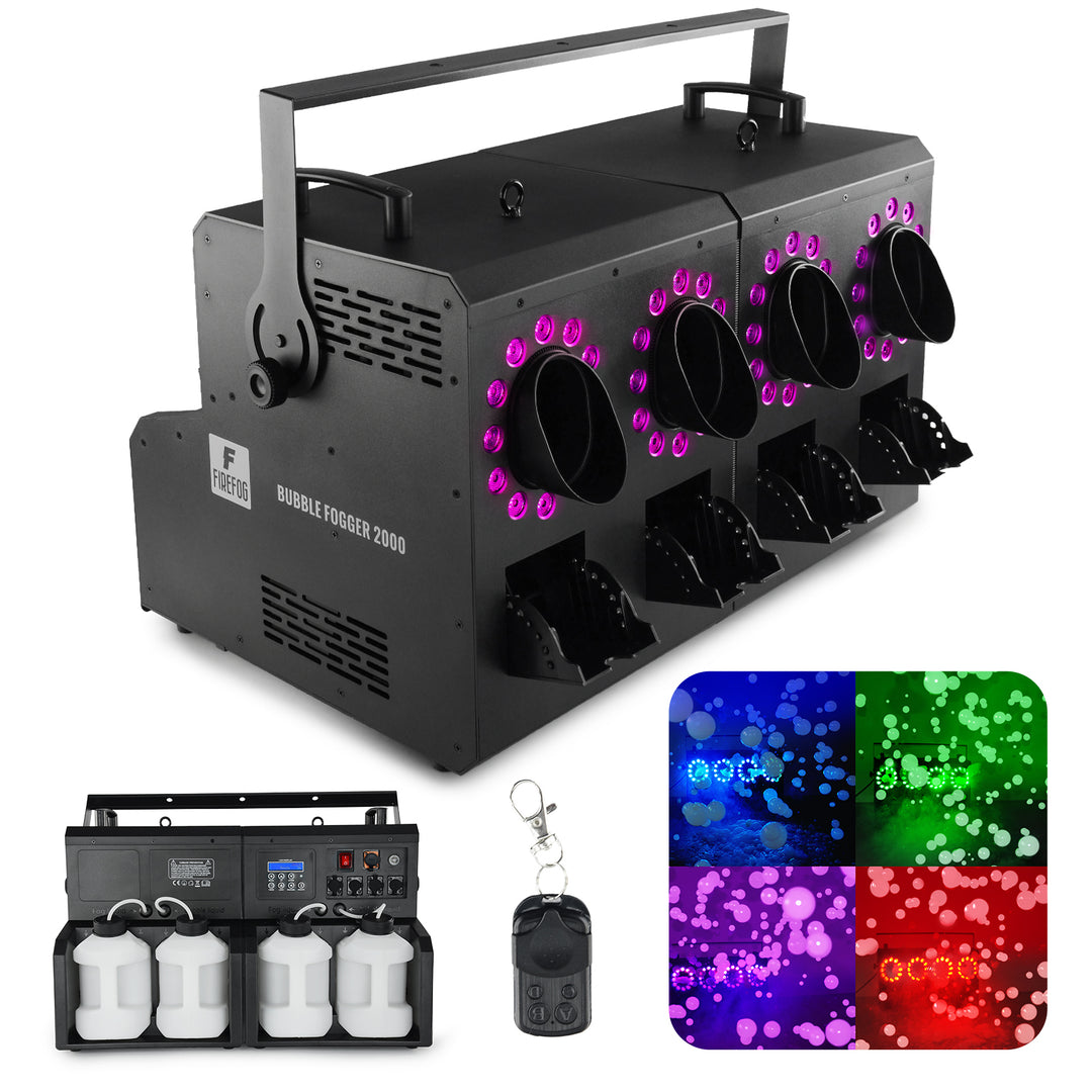 Firefog BUBBLE FOGGER 2000 rök- och bubbelmaskin med LED och DMX