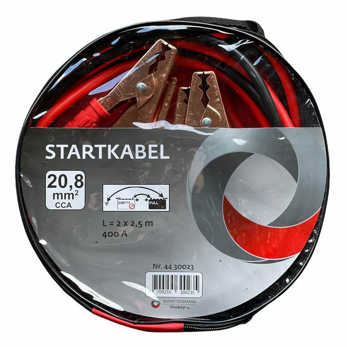 Avant startkabelset 2,5m. 21mm2 400A