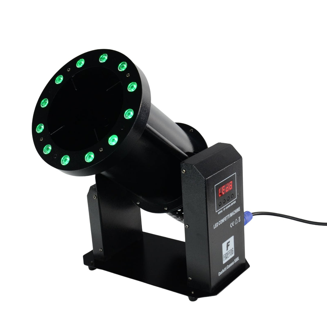 Firefog Confetti Cannon 500L konfettikanon med LED och DMX