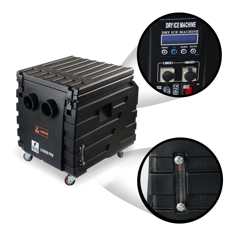 Firefog LF6000 PRO heavy smoke-maskin för torris, 6000 W